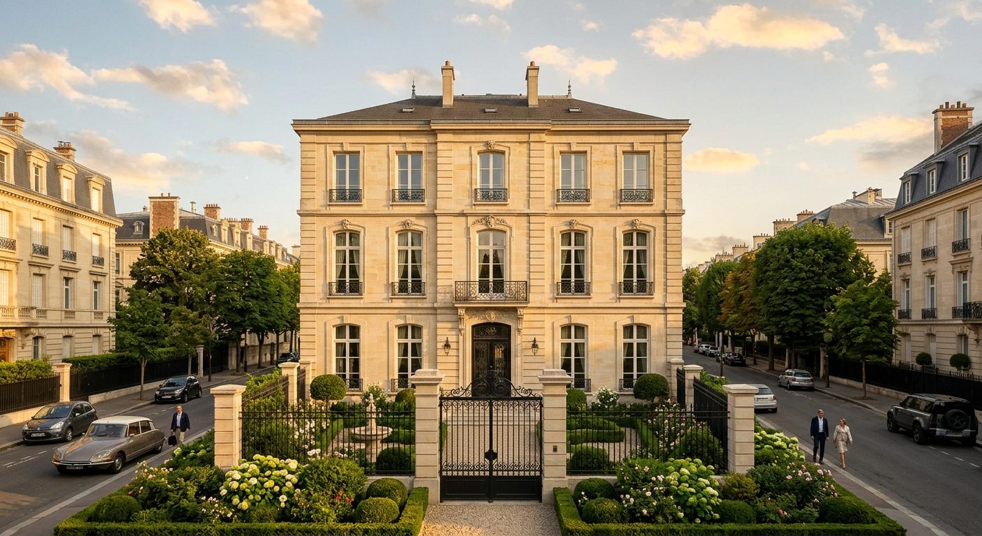Façade de l'agence Edenel Patrimoine & Gestion en rez-de-chaussée d'un immeuble en pierre